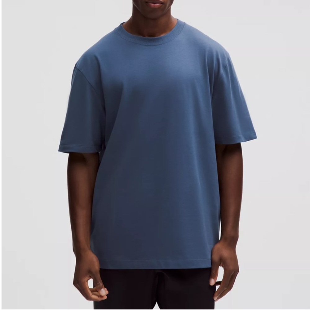 Lululemon Men’s Blue Heavyweight Cotton Jersey Short Sleeve T-Shirt